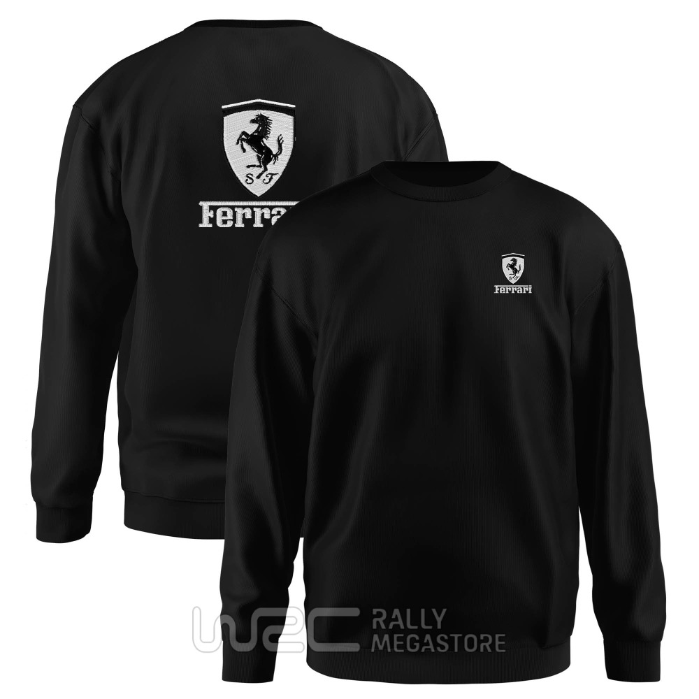 SWEAT FERRARI BLACK WHITE