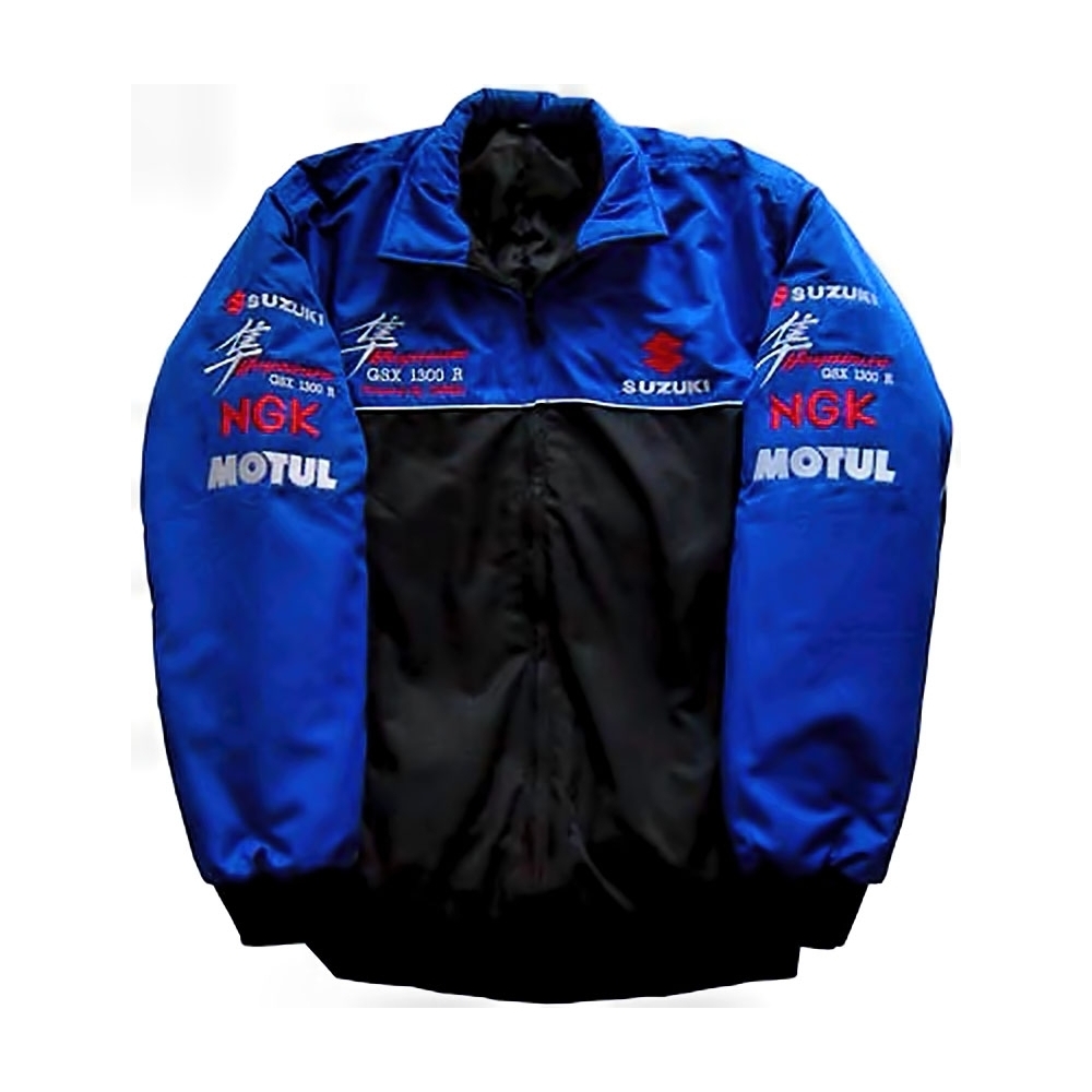 BLOUSON SUZUKI HAYABUSA BLEU ET NOIR | WRC Rally Mega.Store