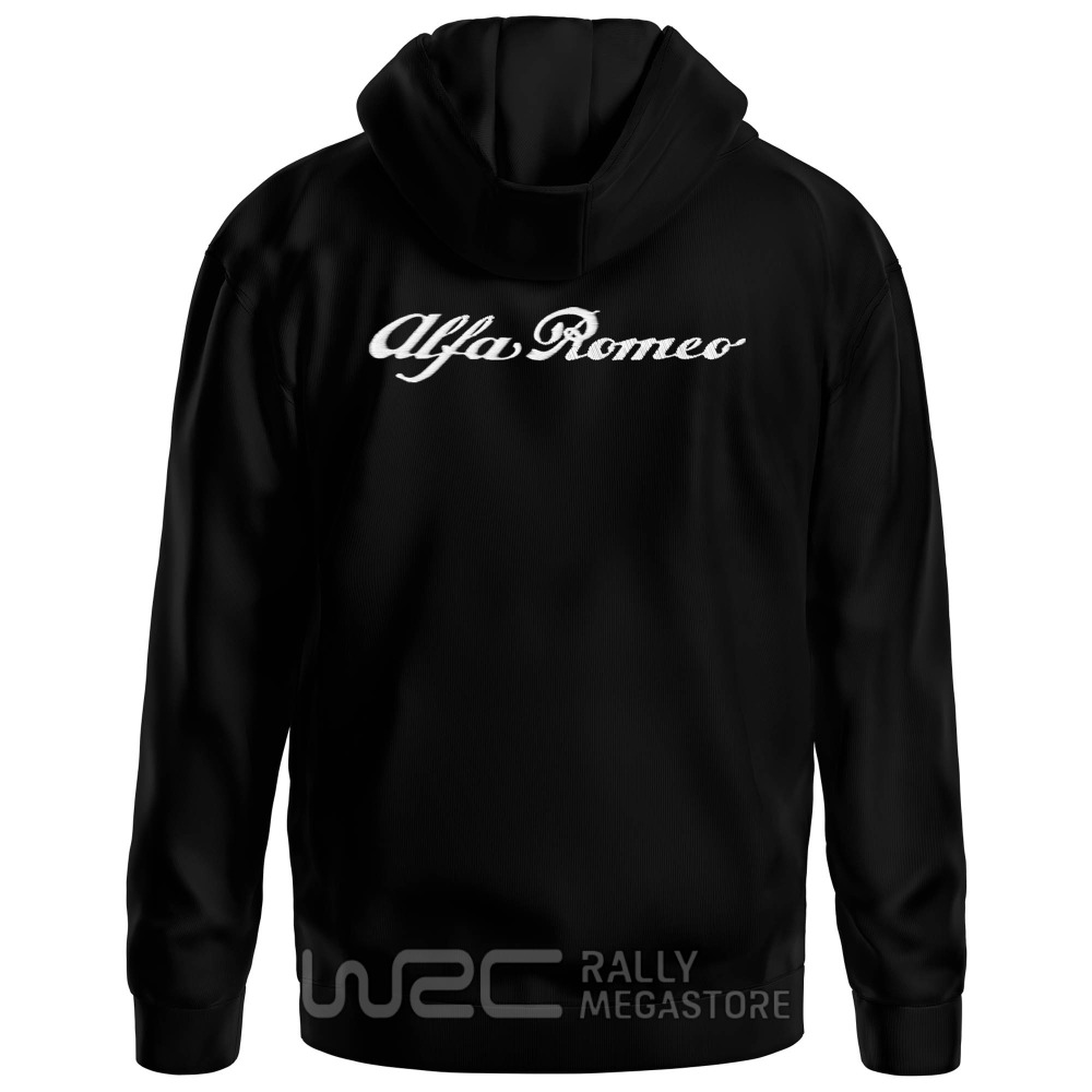 HOODIE ALFA ROMEO BLACK WHITE