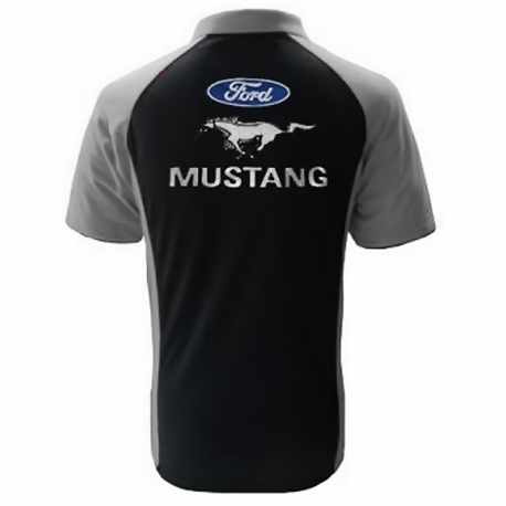 POLO FORD MUSTANG  NOIR ET GRIS