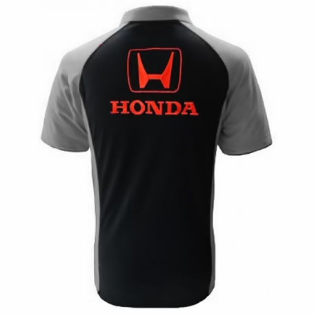 POLO HONDA  NOIR ET GRIS