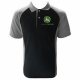 POLO JOHN DEERE  NOIR ET GRIS