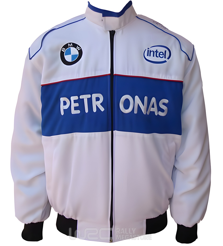 BLOUSON BMW PETRONAS BLANC ET BLEU | WRC Rally Mega.Store