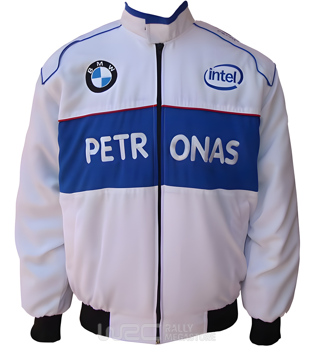 BLOUSON BMW PETRONAS BLANC ET BLEU | WRC Rally Mega.Store