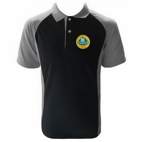 POLO LOTUS ELISE SHIRT  NOIR ET GRIS