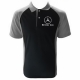 POLO MERCEDES  NOIR ET GRIS