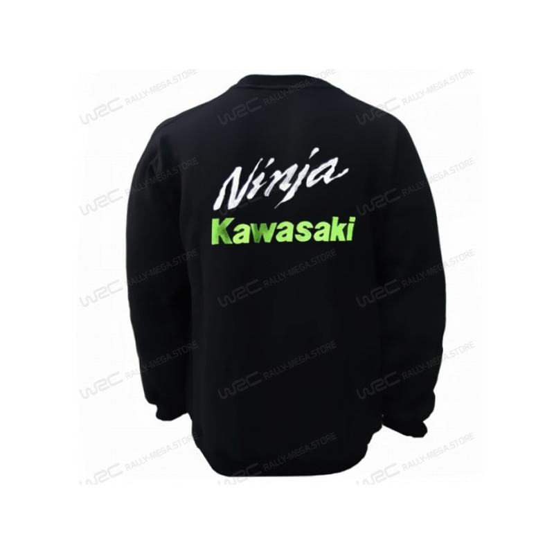 ChimMen-Sweat à capuche imprimé logo Kawasaki pour hommes, pull