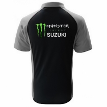 POLO SUZUKI MONSTER  NOIR ET GRIS