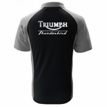 POLO TRIUMPH THUNDERBIRD  NOIR ET GRIS