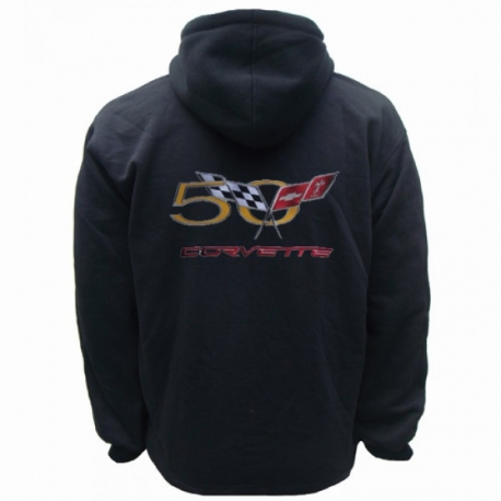 HOODIE CORVETTE 50 YEARS SWEAT CAPUCHE