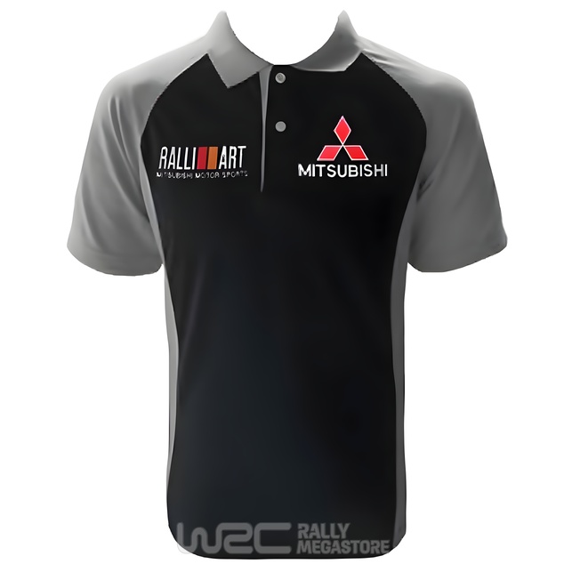 Polo MITSUBISHI RALLIART NOIR/GRIS Collection MITSUBISH