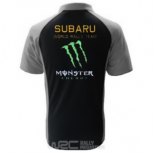 Polo SUBARU MONSTER RACING NOIR/GRIS Collection SUBARU