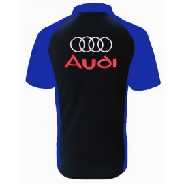 POLO AUDI NOIR ET BLEU