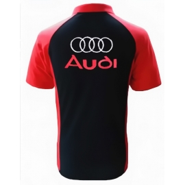 POLO AUDI NOIR ET ROUGE