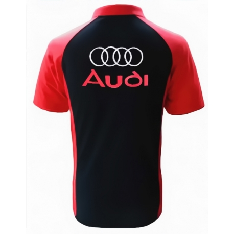 POLO AUDI NOIR ET ROUGE