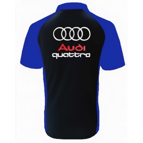 POLO AUDI QUATTRO NOIR ET BLEU