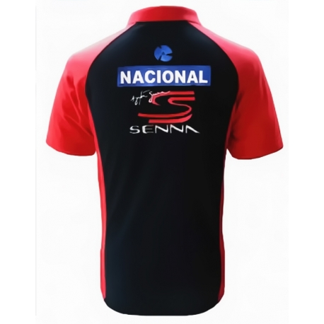 POLO AYRTON-SENNA NACIONAL NOIR ET ROUGE