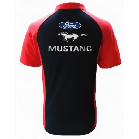 POLO FORD MUSTANG NOIR ET ROUGE