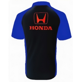 POLO HONDA NOIR ET BLEU