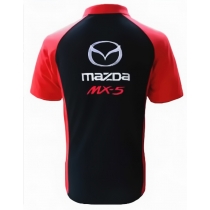 POLO MAZDA MX 5 NOIR ET ROUGE