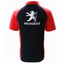 POLO PEUGEOT NOIR ET ROUGE