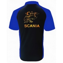 POLO SCANIA NOIR ET BLEU