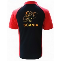 POLO SCANIA NOIR ET ROUGE