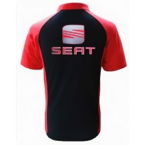 POLO SEAT NOIR ET ROUGE