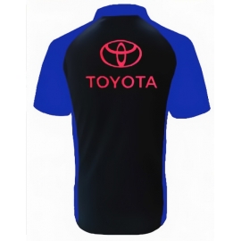 POLO TOYOTA NOIR ET BLEU