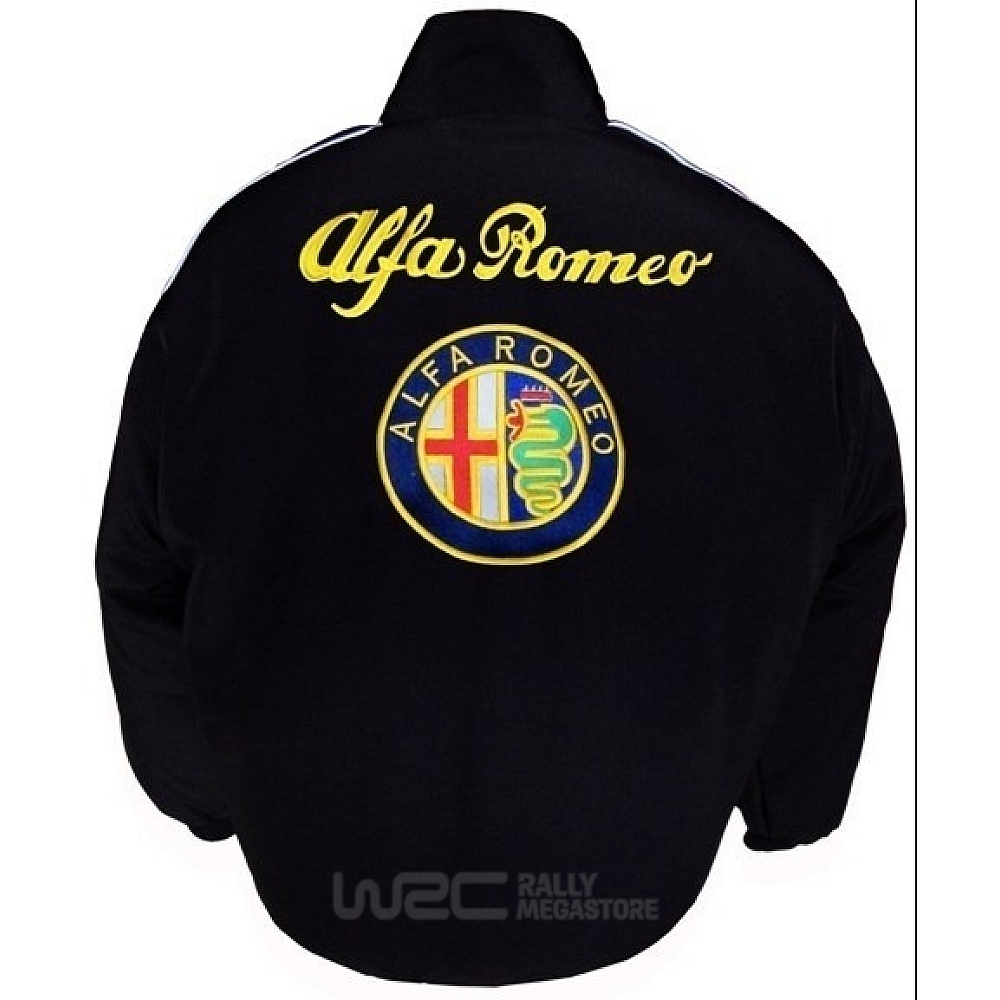BLOUSON ALFA ROMEO NOIR | WRC Rally Mega.Store