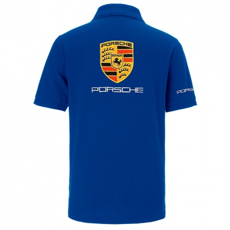 POLO PORSCHE DE COULEUR BLEU ROYAL