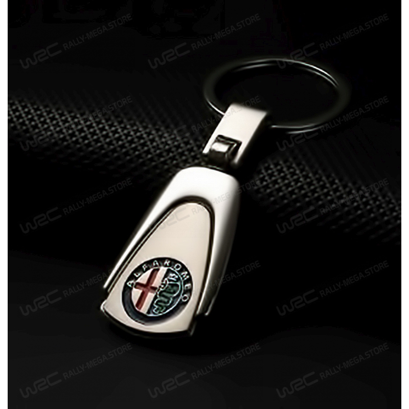 LEFEDA Auto Porte Clef, pour Alfa Romeo 156 159 Mito Giulia Stelvio  Giulietta Porte-clés Hommes Femmes Clé Voiture Anneau Accessoire Remplacer,H