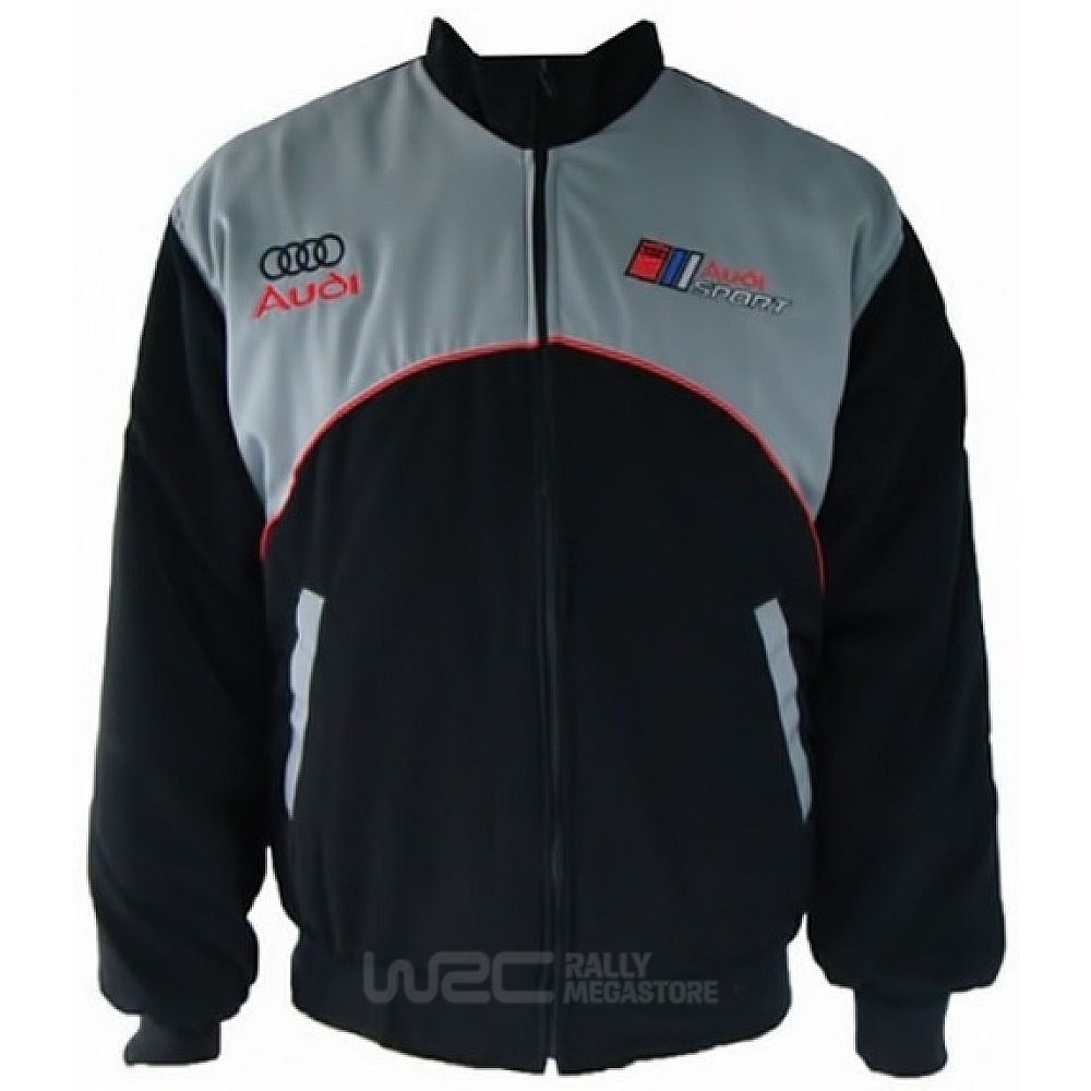 BLOUSON AUDI GRIS ET NOIR | WRC Rally Mega.Store