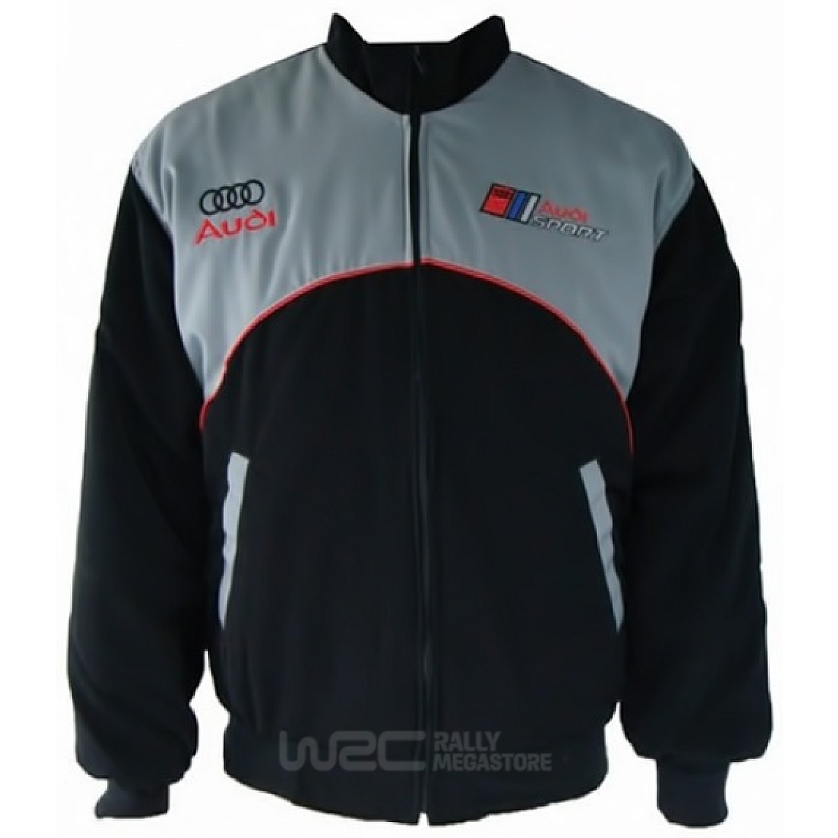 BLOUSON AUDI GRIS ET NOIR | WRC Rally Mega.Store
