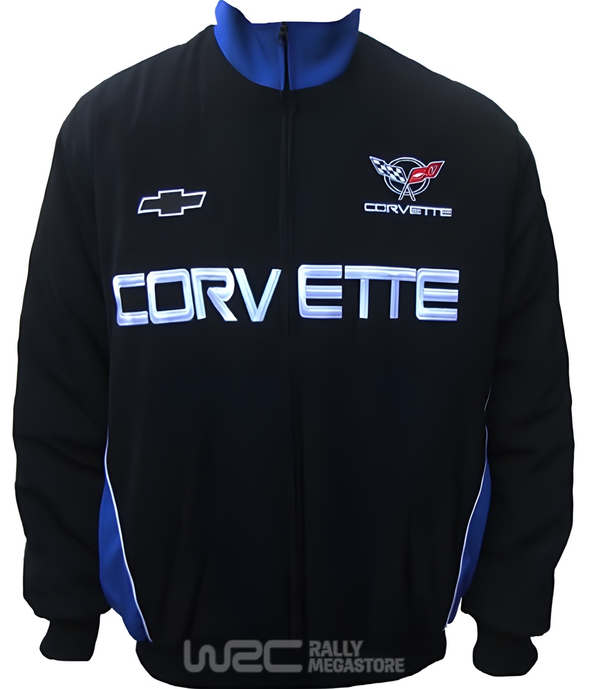 BLOUSON CORVETTE NOIR ET BLEU | WRC Rally Mega.Store