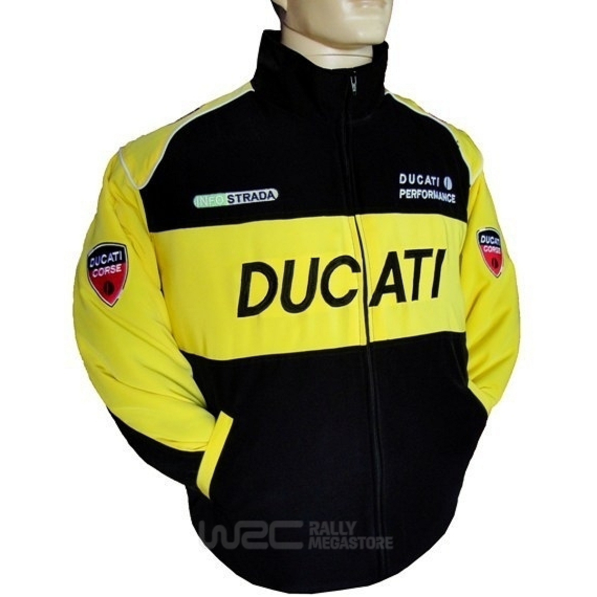 BLOUSON DUCATI NOIR ET JAUNE | WRC Rally Mega.Store