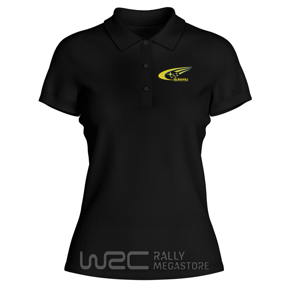 Polo Femme Subaru Jaune : Performance Coton Rallye