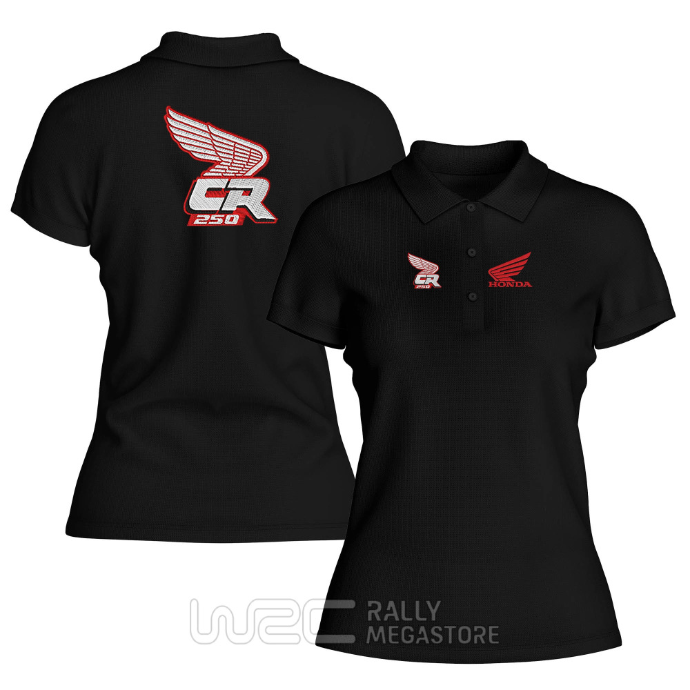 Polo Femme Honda CR250 : Performance Coton 100%