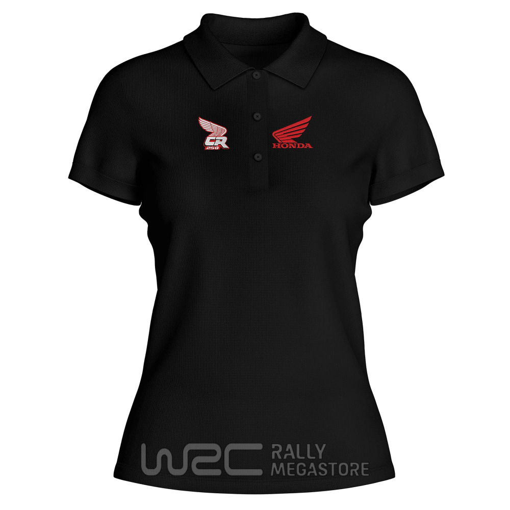 Polo Femme Honda CR250 : Performance Coton 100%