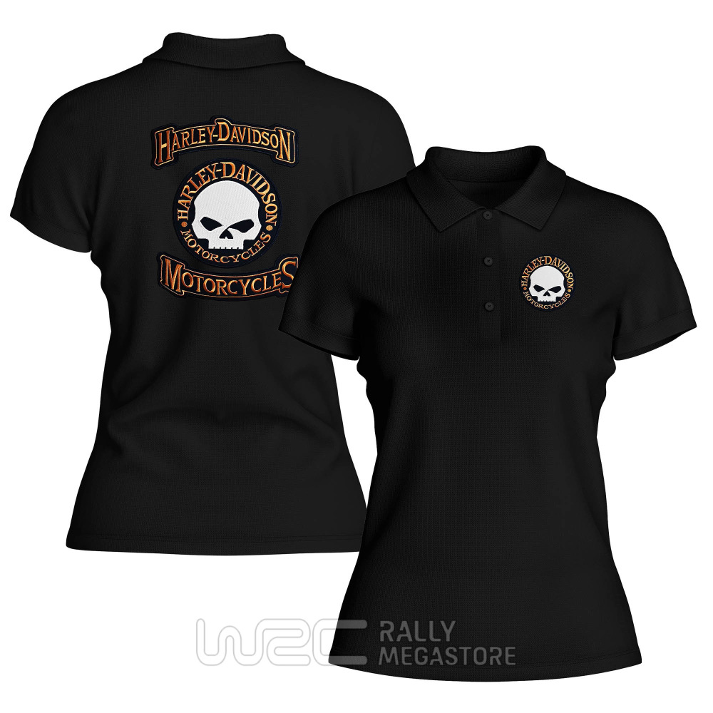 Polo Femme Harley Davidson Skull : Performance & Style