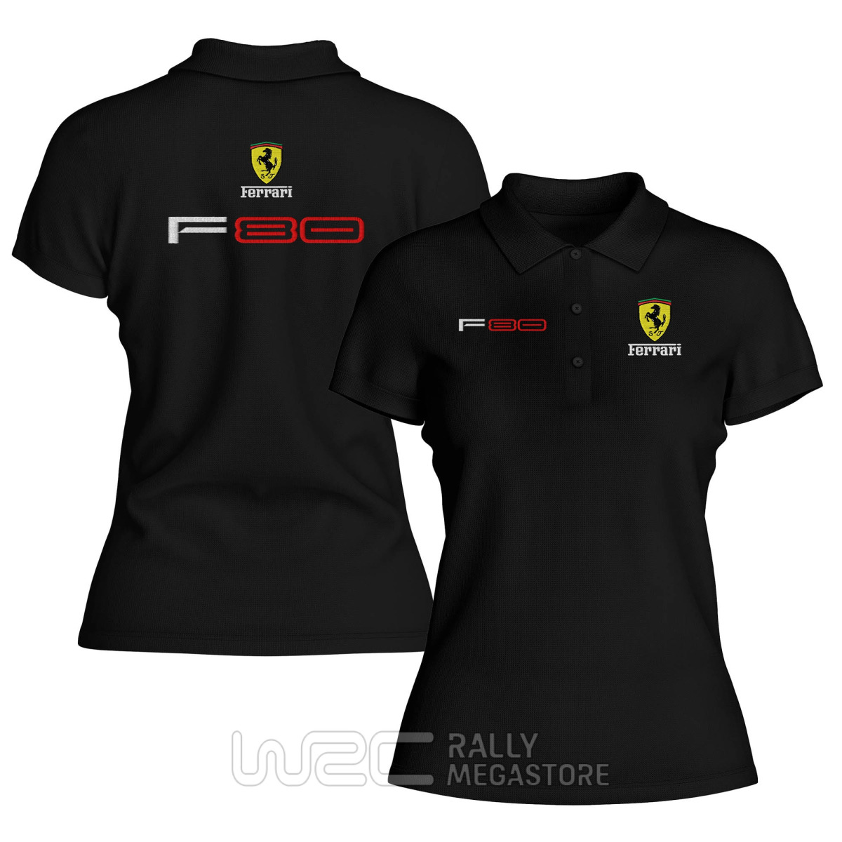 Polo Femme Ferrari F80 : Précision & Passion Rallye