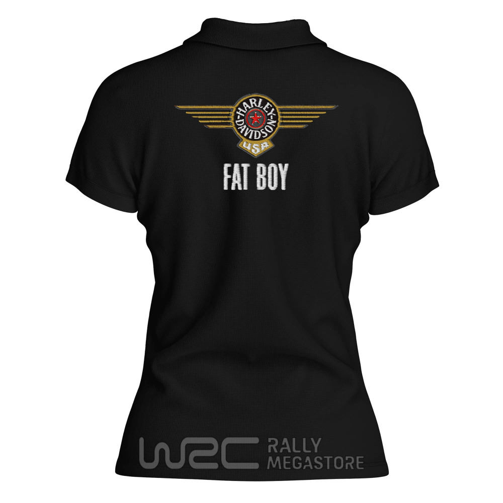 Polo Femme Harley Davidson Fatboy Wing : Précision &