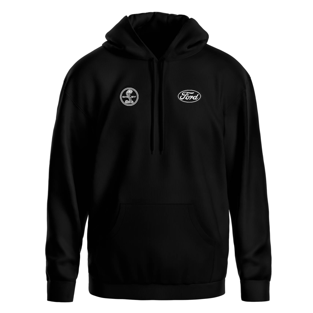 Hoodie Ford Shelby à manches longues de couleur noir