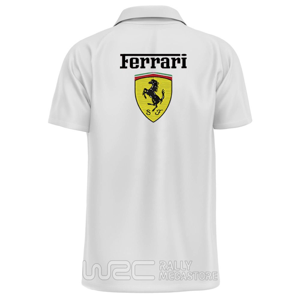 POLO FERRARI BLANC