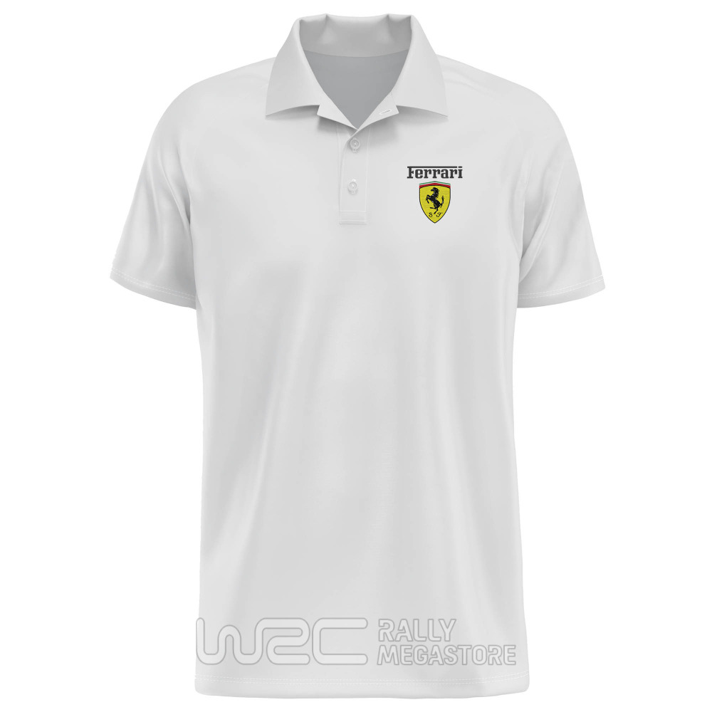 POLO FERRARI BLANC