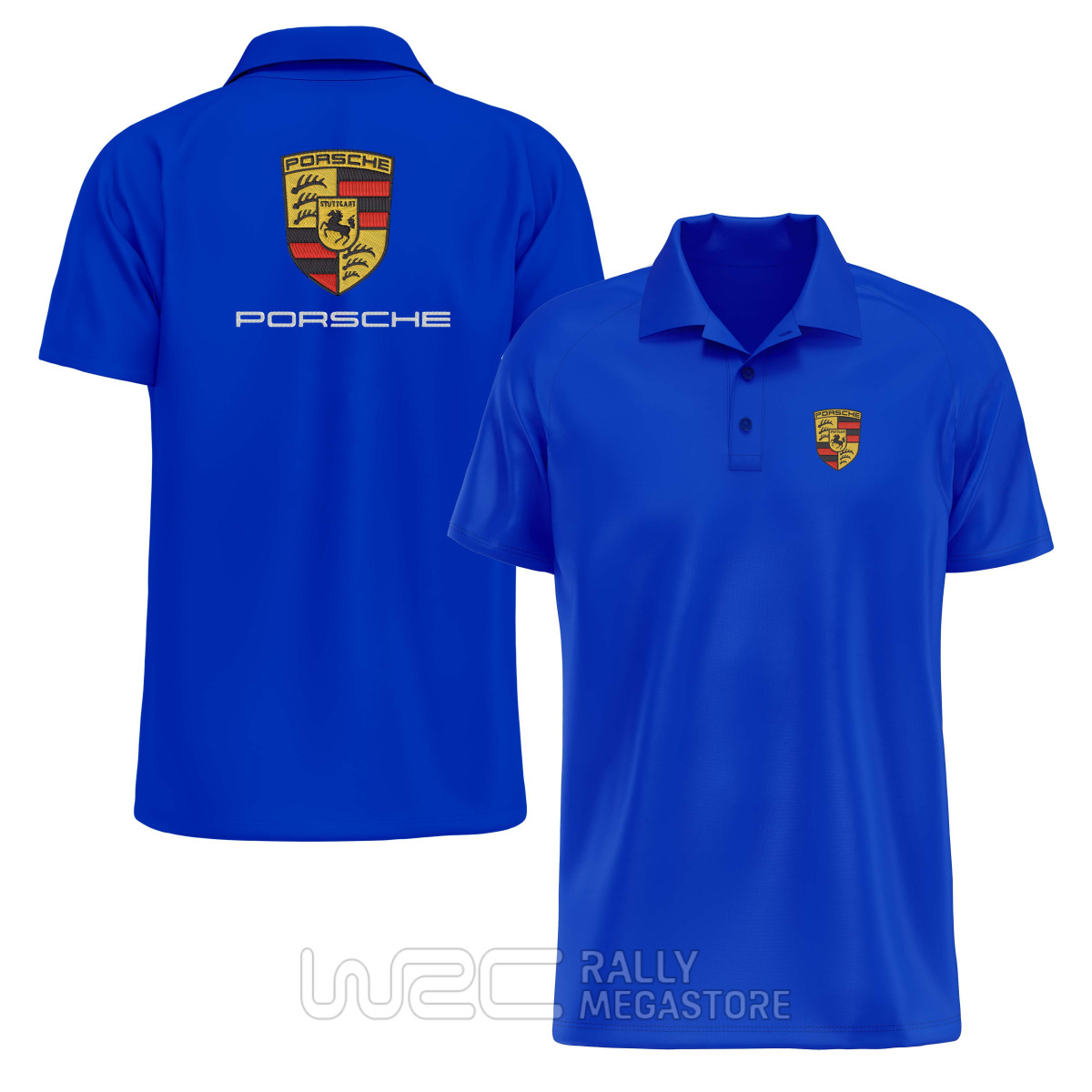 Polo Porsche Bleu Royal : L'élégance Sportive Regular Fit