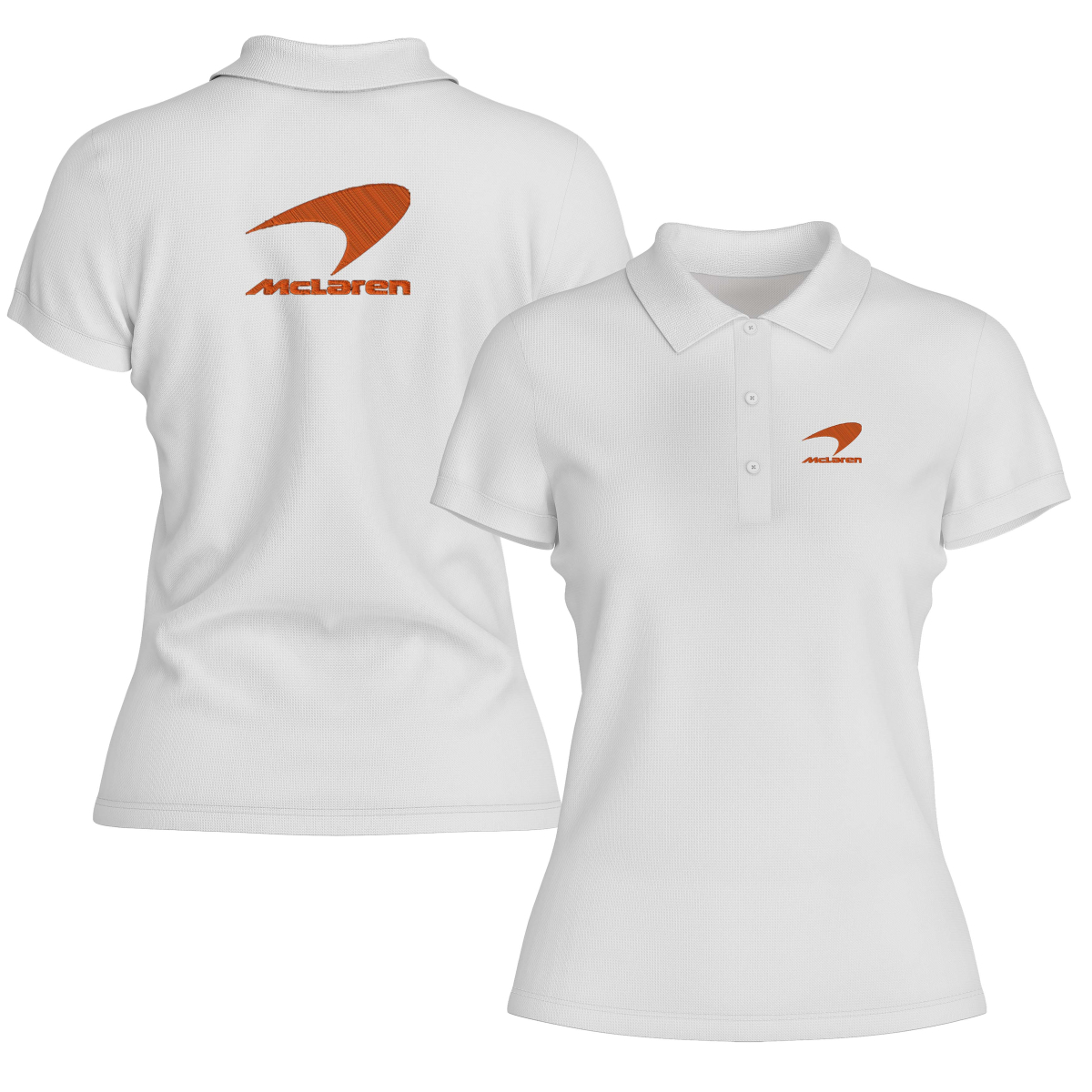 POLO FEMME MC LAREN LOGO ORANGE