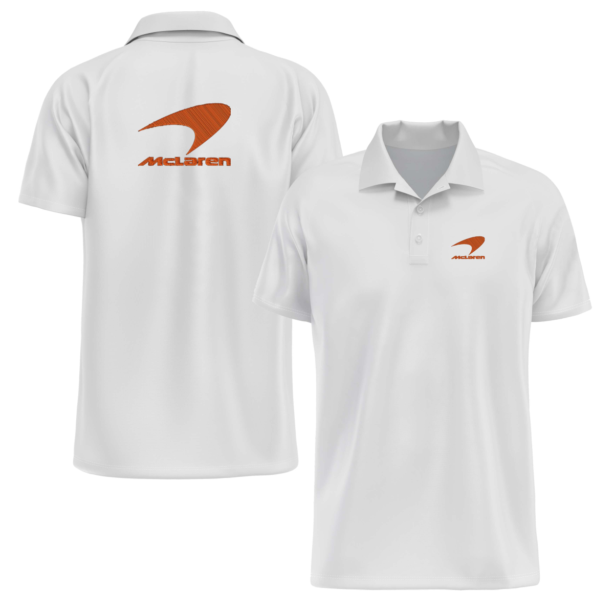 POLO MC LAREN LOGO ORANGE
