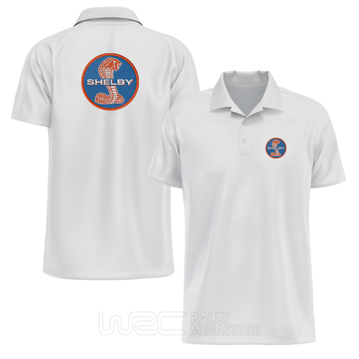 POLO SHELBY LOGO ORANGE ET BLEU