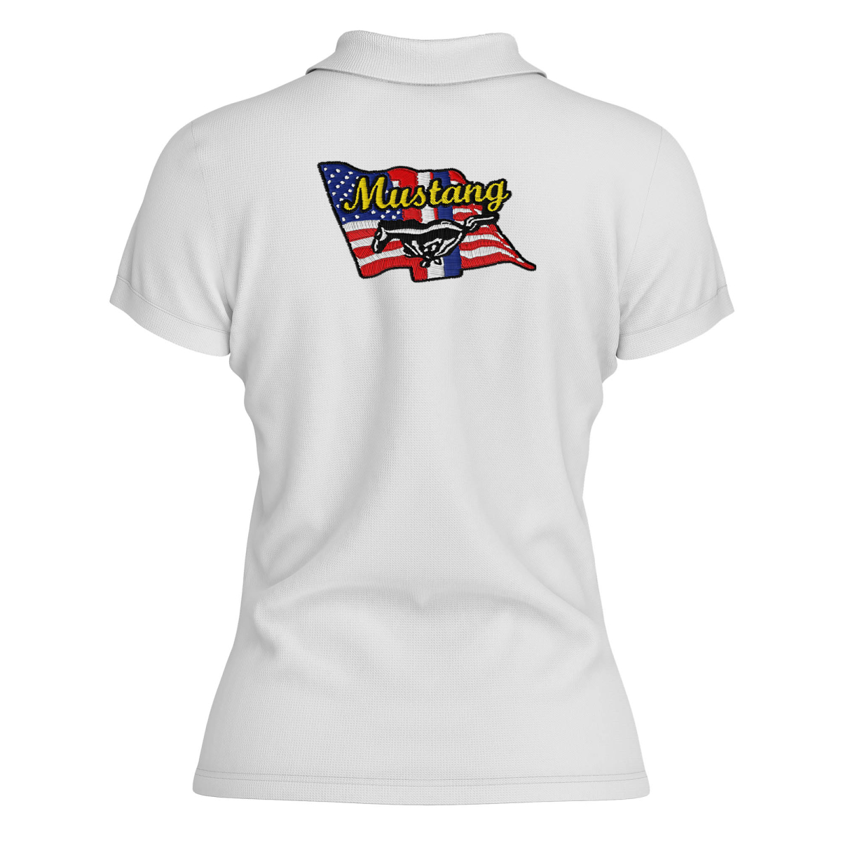 POLO FEMME MUSTANG USA FLAG